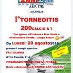 1° Torneo ITIS 20/08/2018