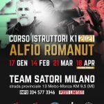 Corsi istruttori K1 2021 con Alfio Romanut