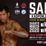 Muay Thai: stage con Sak Kaoponlek 3 ottobre